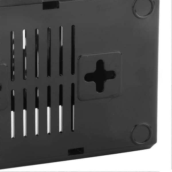 Skyddande skal, frostad låda, ABS för Raspberry Pi 3B 3B+ E-stil med skruvar (svart)