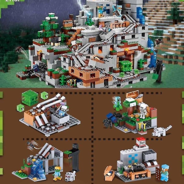 Minecraft Byggset 900 st The Mountain Cave My World Series (ws) default