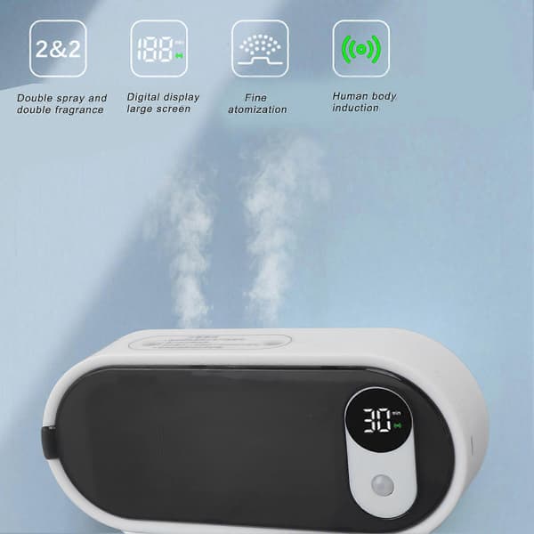 Smart Aromaterapi Diffuser Veggmontert Stor Kapasitet Oppladbar Trådløs Kroppsinduksjon Smart Sensor Aromaterapi Maskin
