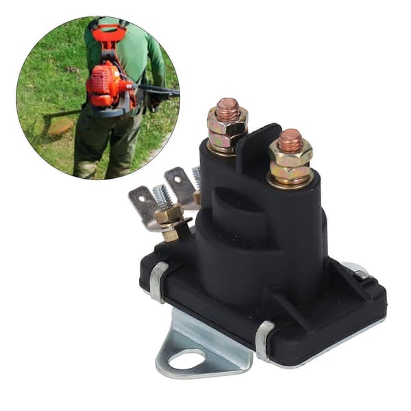 Starterrelæ Solenoid 12V DC 4.8W Messingspole Tilbehørserstatning til køretøjsvogn