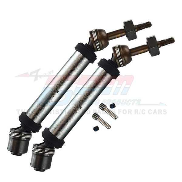 Gpm Metal Bakre Cvd Drivaxel Universalkoppling 6852a 6852r För Traxxas 1/10 Rustler Hoss Stampede 4x4 Vxl Rc Bil Uppgradering Delar Light Grey