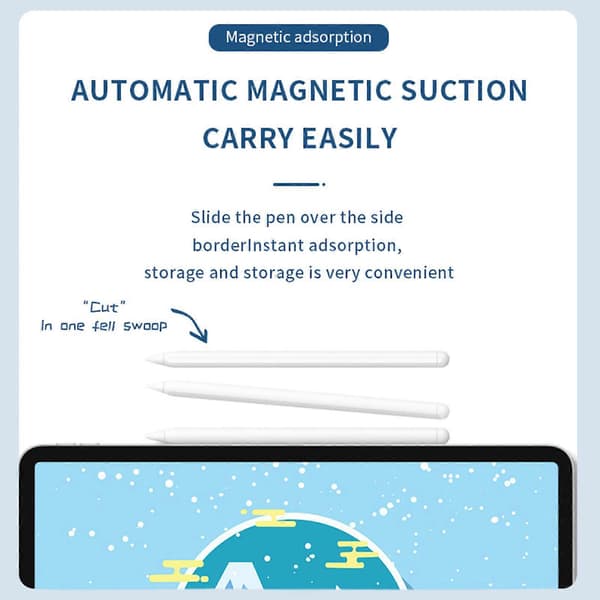 Aktiv Stylus Pen Aluminiumlegering Multifunktionel Fin Spids Stylus Pen til IOS Tablet