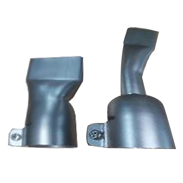 4PCS Set Varmluftspistolmunstycke Rostfritt Stål 2PCS 20mm och 2PCS 40mm Platt Bred Mun Rörformigt Svetsmunstycke
