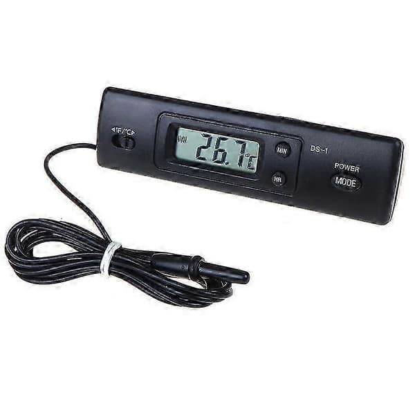 Bil indendørs / udendørs termometer med / sensor til A / C digitalt LCD-display