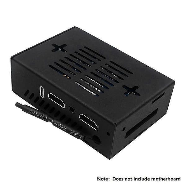 Til 5 Pro Etui Aluminiumslegering Etui Metalskal med Køleventilator til 5 Pro Tilbehør (Uden Antenne)