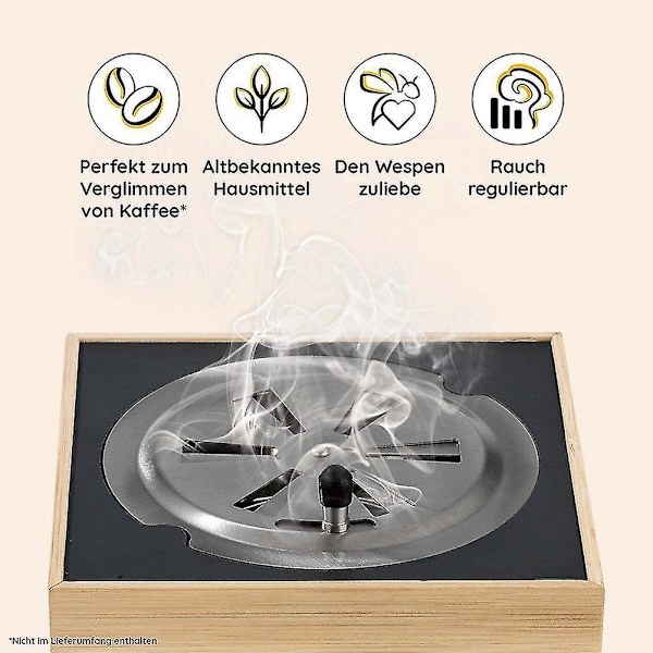 Utomhus Camping Geting Kryddor Box Brännare Yard Rök Justerbar Bee Repellent A