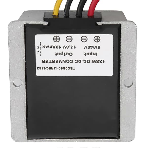 Strømomformer Vanntett 12V til 13,8V 25A Overvåkingsregulator for Bilstrøm 5A 10A