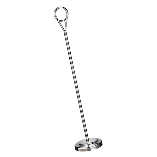 1/2/3/5 Bordnummerholder i rustfrit stål Skiltholder Fotostativ Til Silvery 35cm 1 Pc