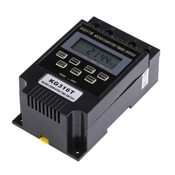LCD Digital Mikrocomputer Kontrol Strøm Timer Afbryder Tidsrelæ (AC110V)