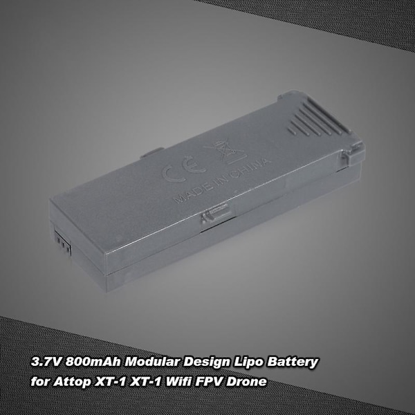 3.7V 800mAh RC Quadcopter Modulär Lipo-Batteri för Attop XT-1 WiFi FPV Drone