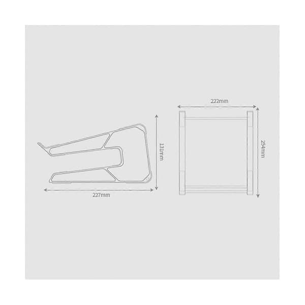 Bærbar stativ opbevaring aluminiumslegering tablet stativ desktop universel varmeafledning computer stativ, sølv