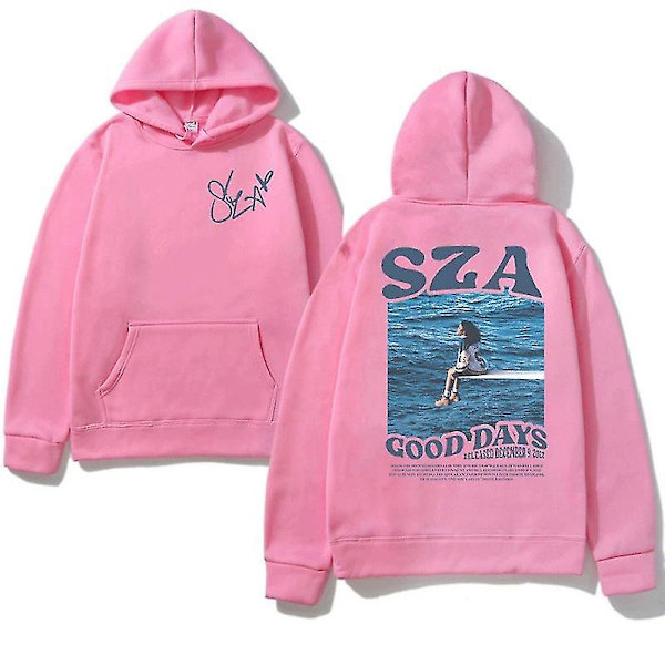 Höst Herr Dam Huvtröjor Sza Music Album Sos Graphic Hoodie 2024new April 4.1c5 XL-Pink