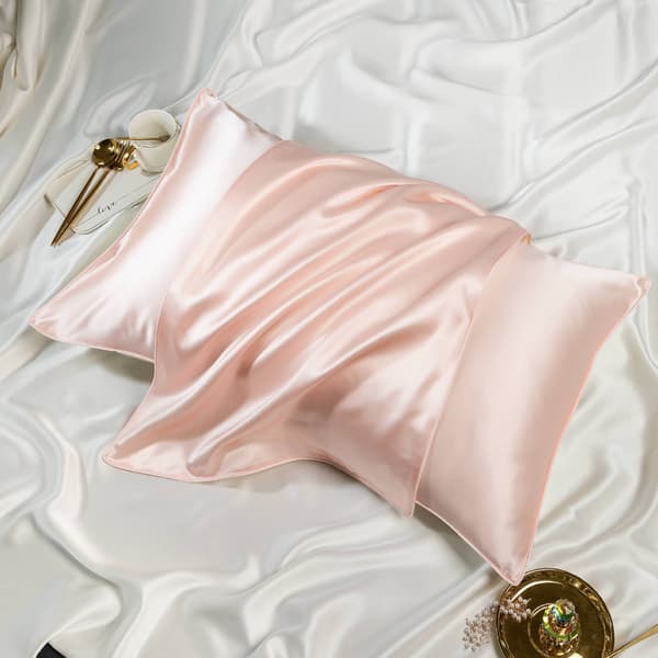 #Pudebetræk (2 stk) Satin silke pudebetræk hudvenligt#