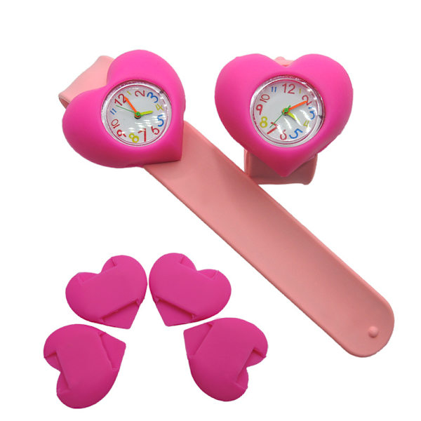 3 st Watch(Kärlek),Vattentät Barnarmbandsur Quartz Movement,3D Cartoon Design,Digital watch för 3 år till 11 år gammal Gir qd