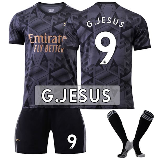 22/23 Uusi Arsenal Jersey Kit Aikuisten Jalkapallopaita Harjoitusasu SAKA 7 G.JESUS  9 XS