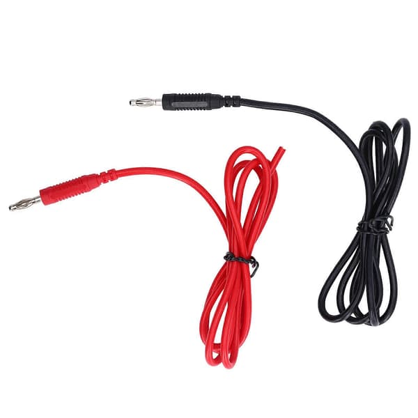 1 sæt bananstik multimeterledninger messing PA elektrisk testkabel til spændingstester 4 mm