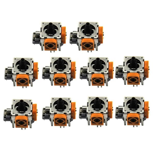 10 STK 3D Analog Joystick Stick Modul Vippe for Spillkontroller Joystick Reparasjonsdeler