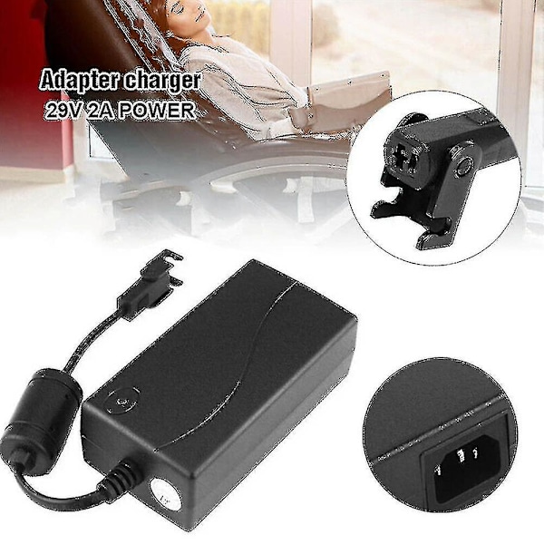 Strömadapter för elektrisk vilstolssoffa transformatoradapter 29v AC/DC