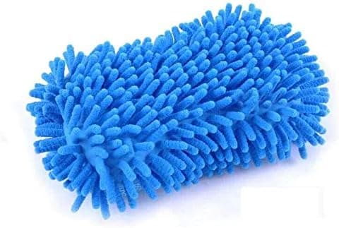 Stor mikrofiber bilvaskevott (blå) med innebygd håndstropp