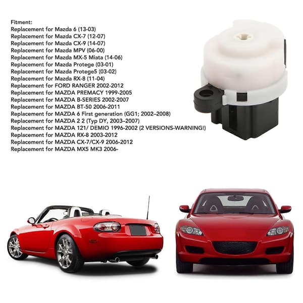 Tenningsstartbryter LC7066151 Erstatning for Mazda 6 CX?7 CX?9 MX?5 Miata Protege