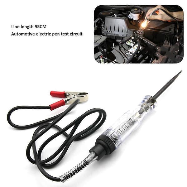 12V Krets Tester Probe 3-24v Elektrisk Bil Sikring Test Lys Spenningspenndetektor