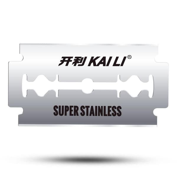 Barberblad Dobbelblad -pakke Kaili Super Stainless silver