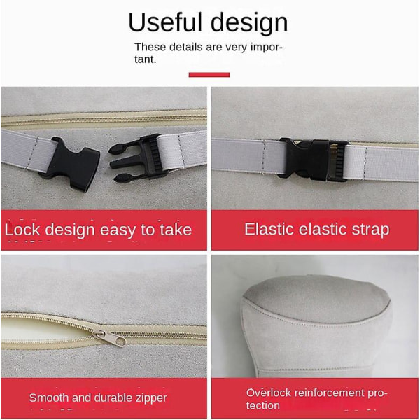 Lämplig för KIA memory foam nackstödskudde nackstöd Red