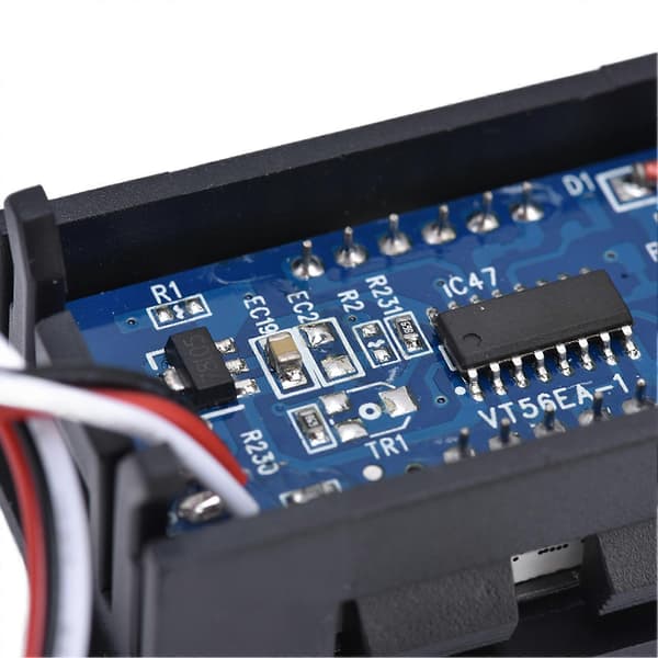 3-leder DC digitalt display voltmeter display 0,56 tommer LED digitalt eksternt displaymodul DC 0-99,9V (blå rød)