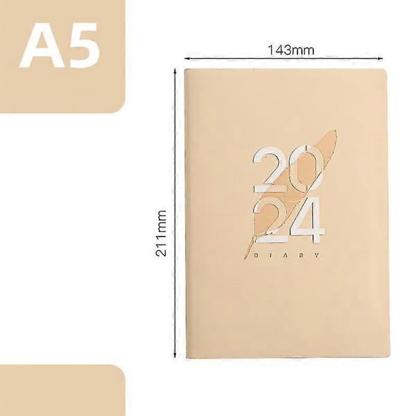 2024 Notesbog Kawaii 365 Dage Notesblok Daglig Ugentlig Månedlig Planlægger Journal Tidsplan Agenda Organizer Effektivitets Notesblok Kontor
