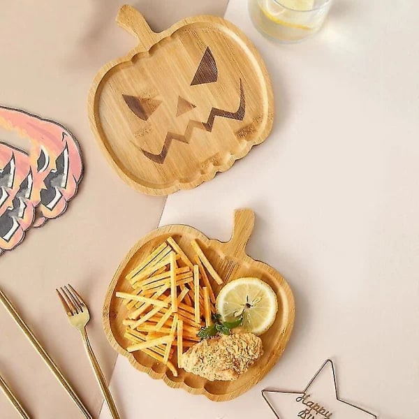 2 kpl Halloween puinen lautanen tarjotin kodin sisustus illallinen lautanen koriste kotikoriste