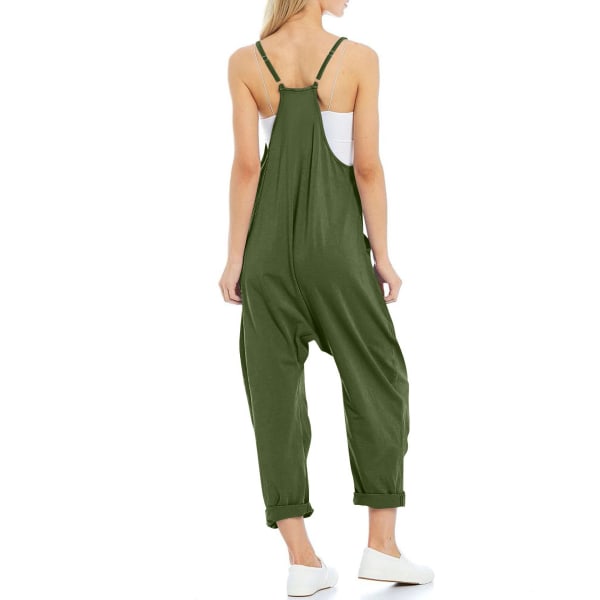 Kamisoe jumpsuit med ös dragkedja green l