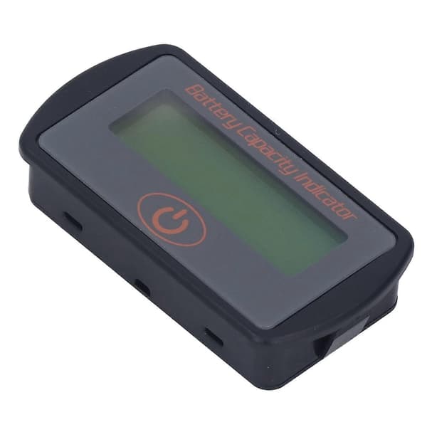 Batterikapasitetsindikator Ladeutladningsmåler Prosentvisningskort for bil lastebil grønt lys 12V