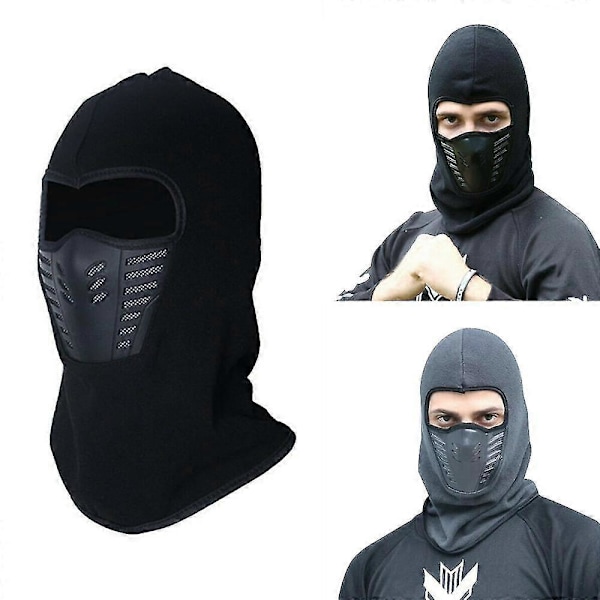 Talvi Ulkoilu Ratsastus Hiihtomaski Tuulilasi Kasvohuppu CS Maski Balaclava Lämmin Hattu qd