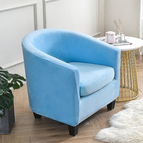 Fåtölj stolsskydd vardagsrum fåtölj sätesöverdrag Sky Blue