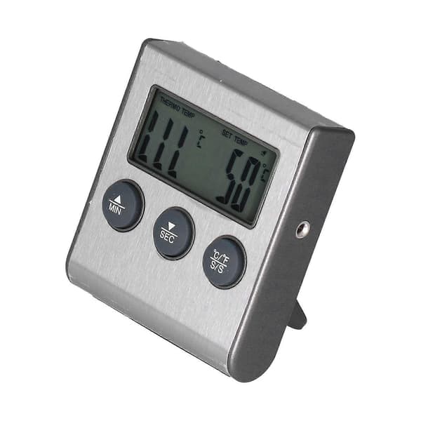 Magnet Design Grilltermometer Mad Kød Temperaturmåler med Alarmfunktion til Køkken
