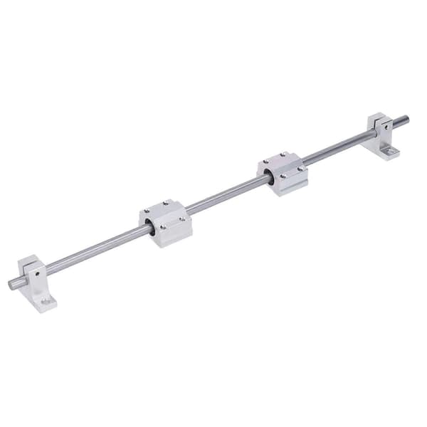 Ledskruvsats 400 mm optiska axlar ledskruvsskena axelstöd kuddblockslager glidblockssats