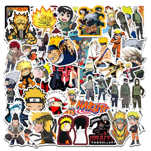 #100 Anime Naruto-klistremerker#