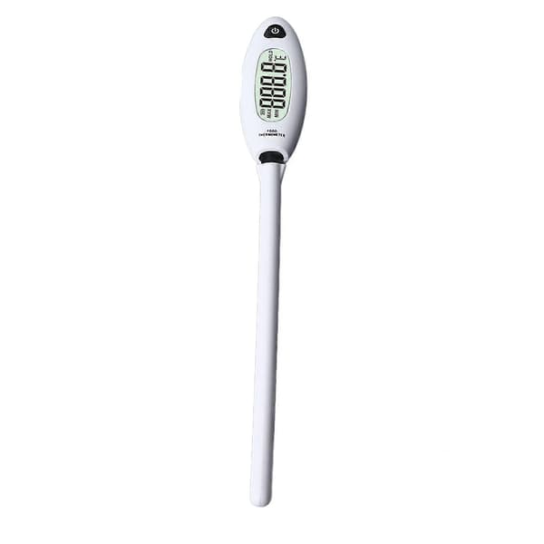 Mattermometer Digital LCD-skjerm Rustfri stålsensor for hjemmekjøkken, kjøttmatlaging og baking