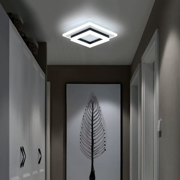 LED Taklampe, 24W Moderne Taklampe, Firkantede LED Taklamper For Soverom Gang Kontor Kit