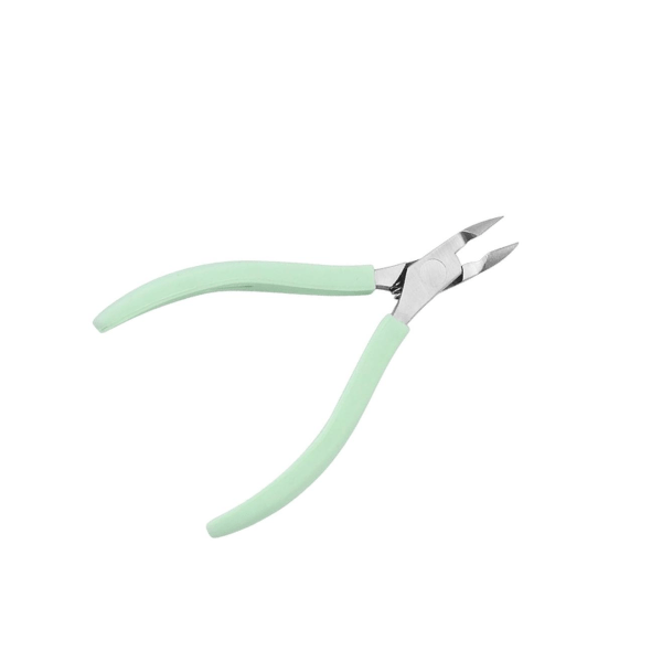 1/2/3/5 Rostfritt stål Nagelbandssax Anti För Slip Silikon Green 11 x 6.8cm 1Set
