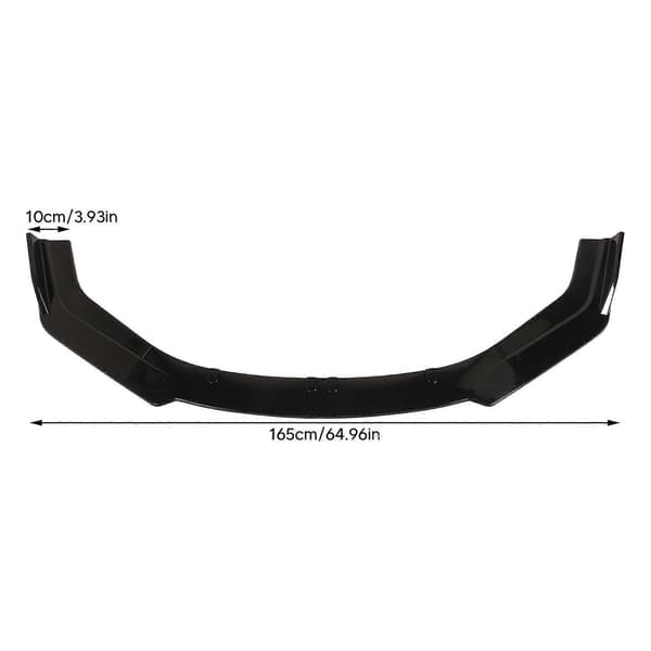 4 STK Front Bumper Leppe Separator 165cm Lys Svart Bumper Leppe Diffuser Splitter Universell Erstatning For Accord