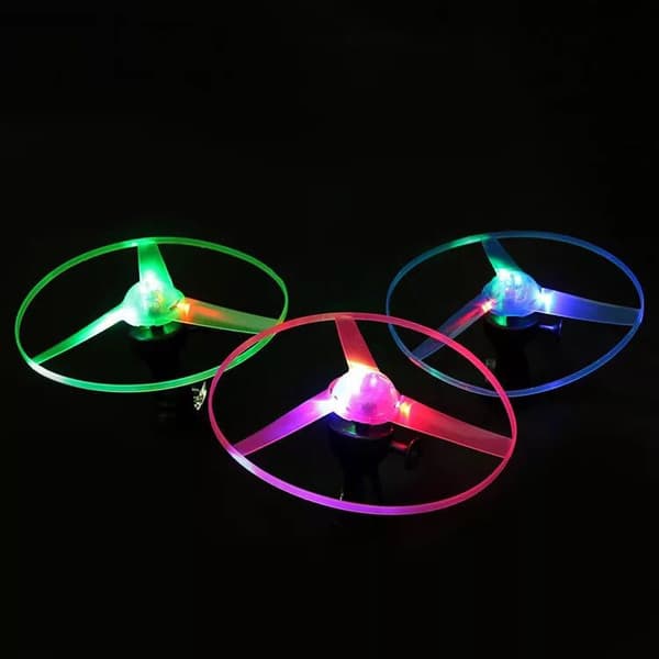 #LED Lysende Lekehelikoptre 4 Stykker Flygende Leke LED Lysende Leke Gløder i Mørket Bursdagsgaver LED Lysende Leke#