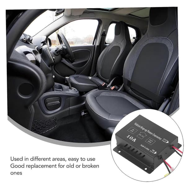 Step Up Strømkonverter DC 12V til 24V Boost 10A til Modifikation af Køretøjs Subwoofer