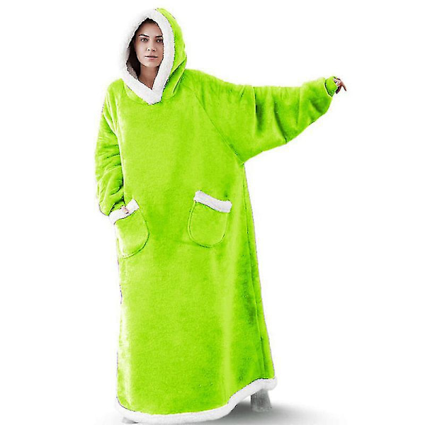 Pidennetty lampaanpeitto, voi käyttää flanellipeittoa fluorescent green Length 120CM