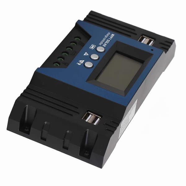 12V 24V Solar ladekontroller regulator 4 USB-porter 5V 2.5A Parameter justerbar LCD-skjerm for hjem RV Båt 30A
