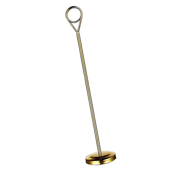 1/2/3/5 Bordnummerholder i rustfrit stål Skiltholder Fotostativ Til Gold 25cm 1 Pc