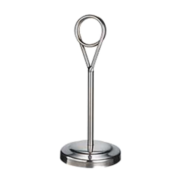 1/2/3/5 Bordnummerholder i rustfrit stål, skilteholder, fotostativ til Silvery 15cm 5PCS