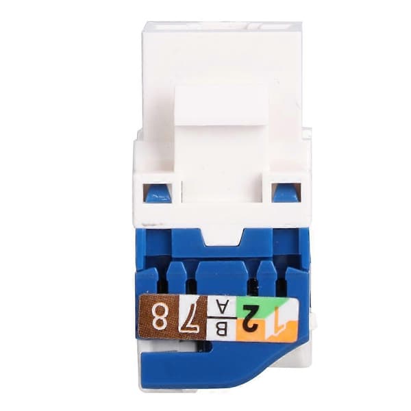 2 stk. Cat6 netværksmodul roterende RJ45 netværkskabel informationsstikadapter