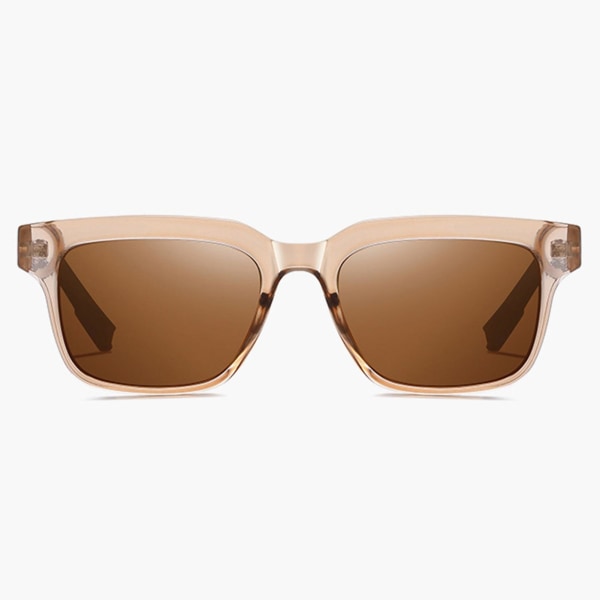 Universal Unisex Square Anti Uv Eyewear Uv400 Clear Summer Goggles Driving Solglasögon Leopard Brown