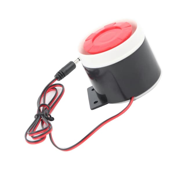 DC 12V Kablet Mini Alarmhorn Hjemmesikkerhet 110 dB Lydalarmsystem